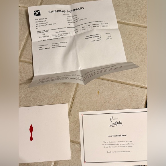 Christian Louboutin Black Satin Heels size 8.5 US or 39 EU - Picture 8 of 9